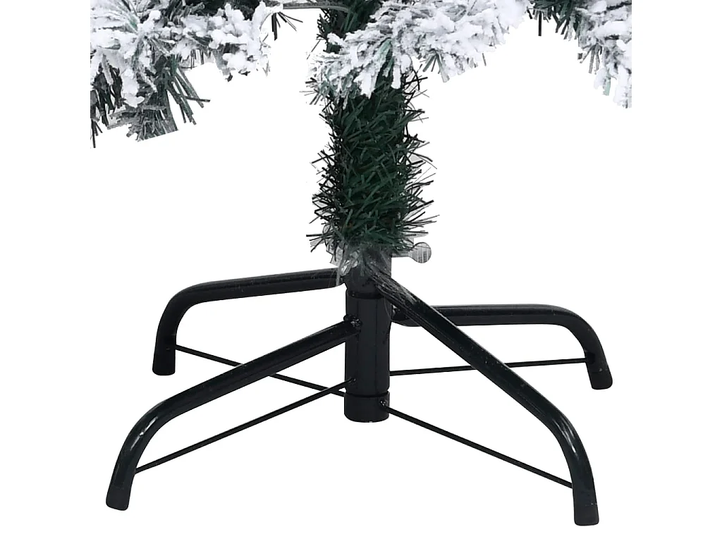 Árvore de Natal artificial c/ flocos de neve 240 cm PVC verde