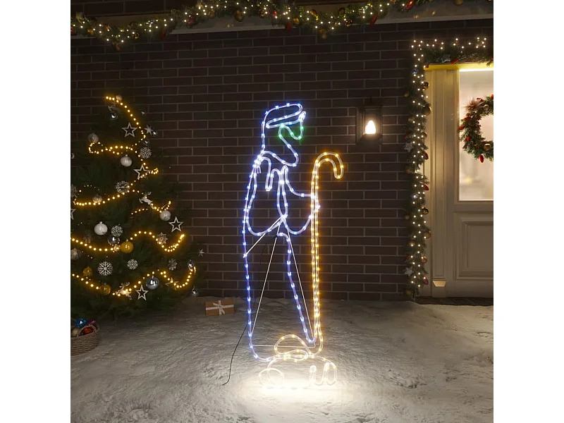 Figurine de Noël Berger et agneau avec 168 LED 102,5x35 cm