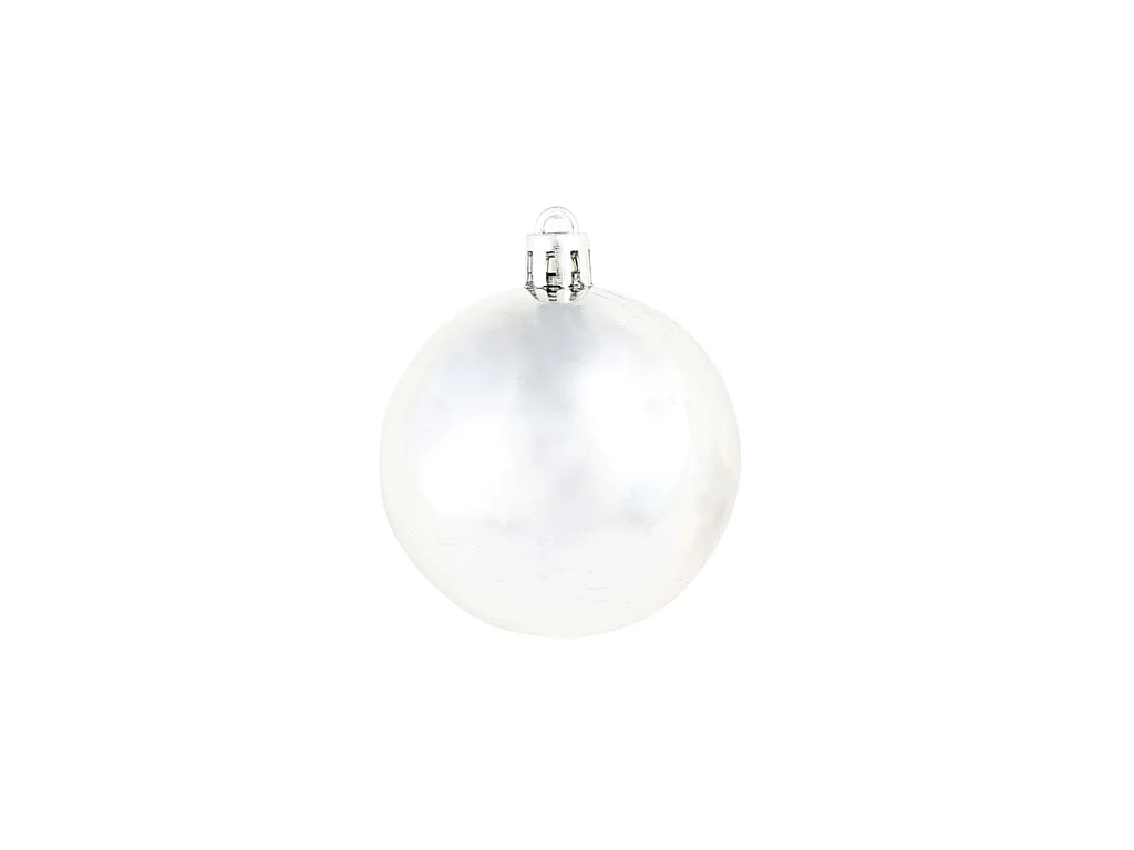 100-delige Kerstballenset 3/4/6 cm zilverkleurig