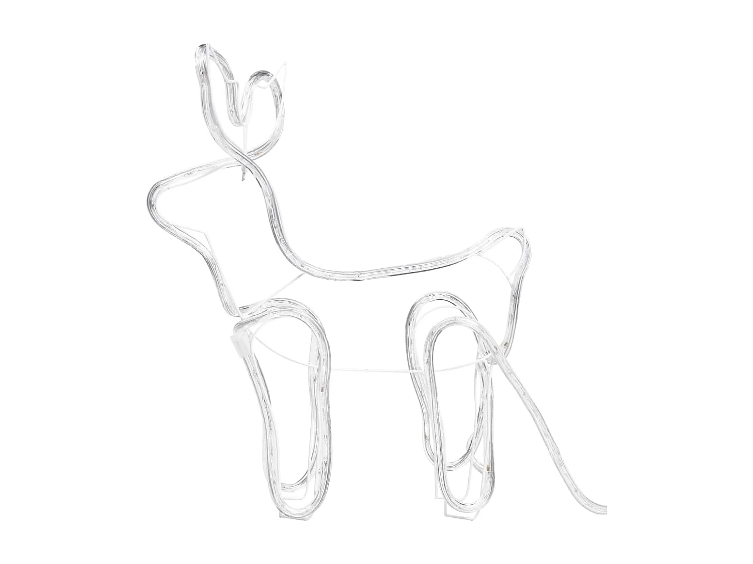 Décoration de Noël Rennes et traîneau 576 LED Extérieur