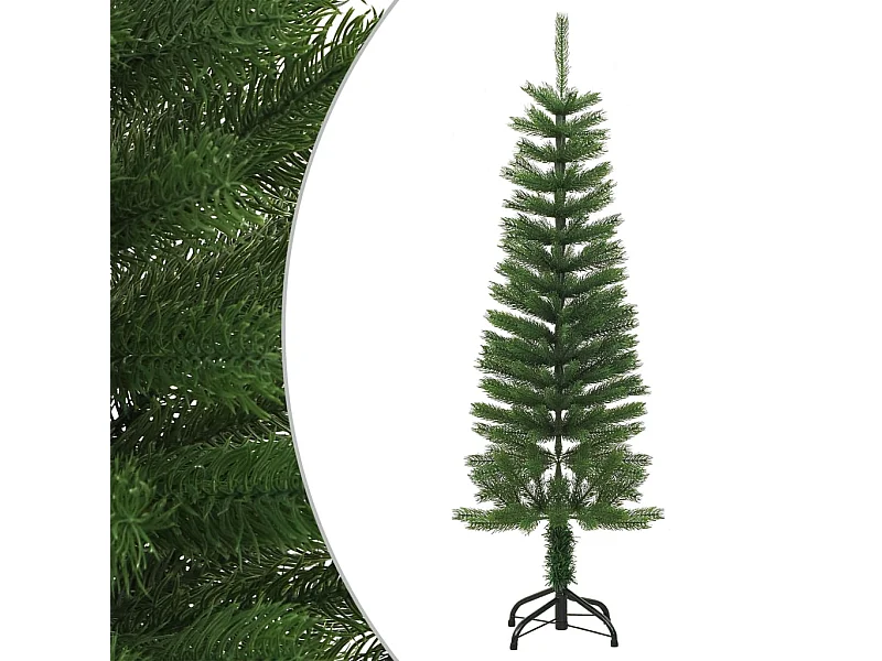 Kunstkerstboom met standaard smal 120 cm PE