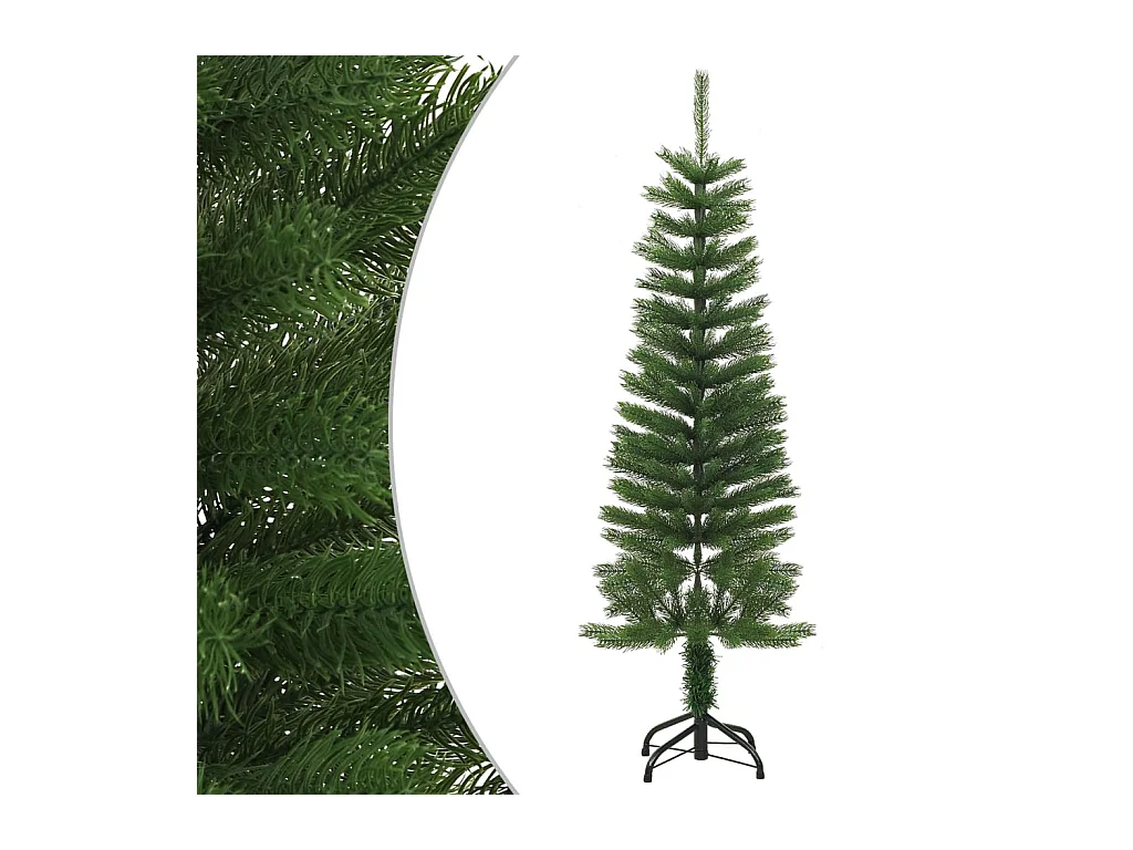 Kunstkerstboom met standaard smal 120 cm PE