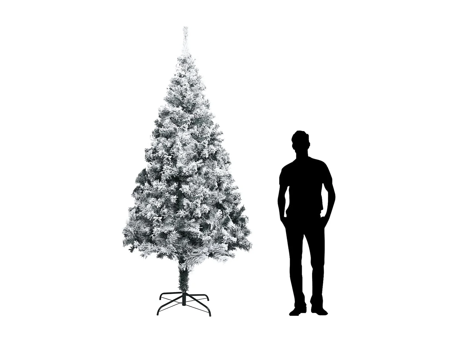 Künstlicher Weihnachtsbaum Beschneit Grün 300 cm PVC