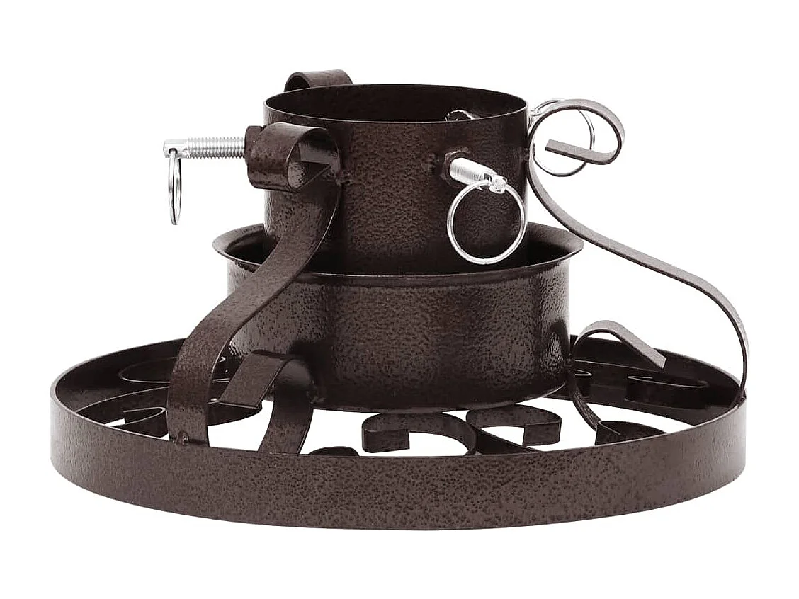 Support de sapin de Noël Cuivre antique 29x29x15,5 cm