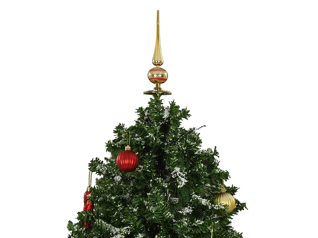Kerstboom sneeuwend met paraplubasis 170 cm groen