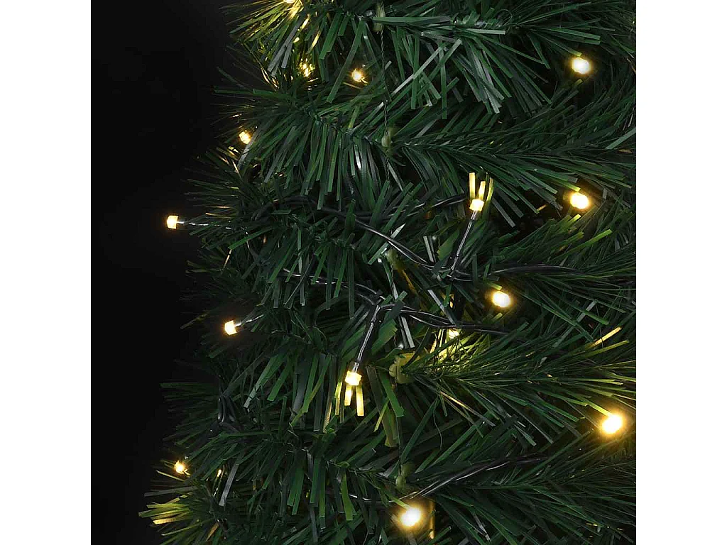 Árbol de Navidad emergente preiluminado con luces verde 150 cm