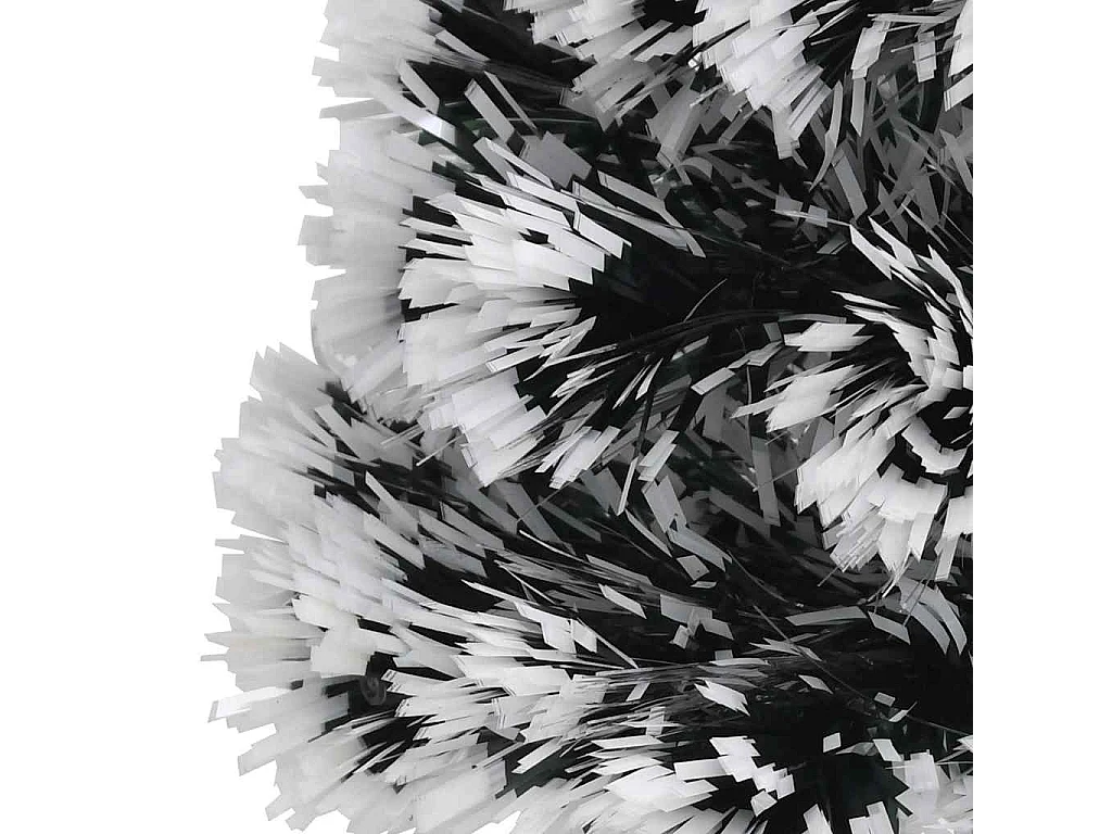 Kerstboom met LED 64 cm glasvezel groen en wit