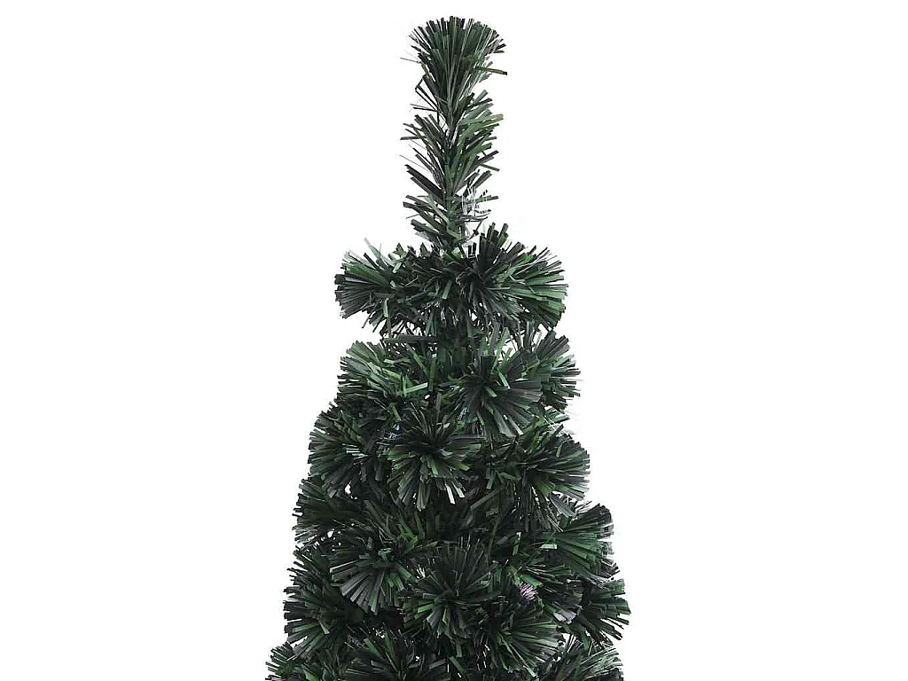 Arbre de Noël artificiel mince et support 120 cm fibre optique