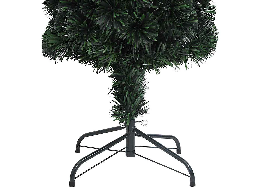 Arbre de Noël artificiel mince et support 120 cm fibre optique