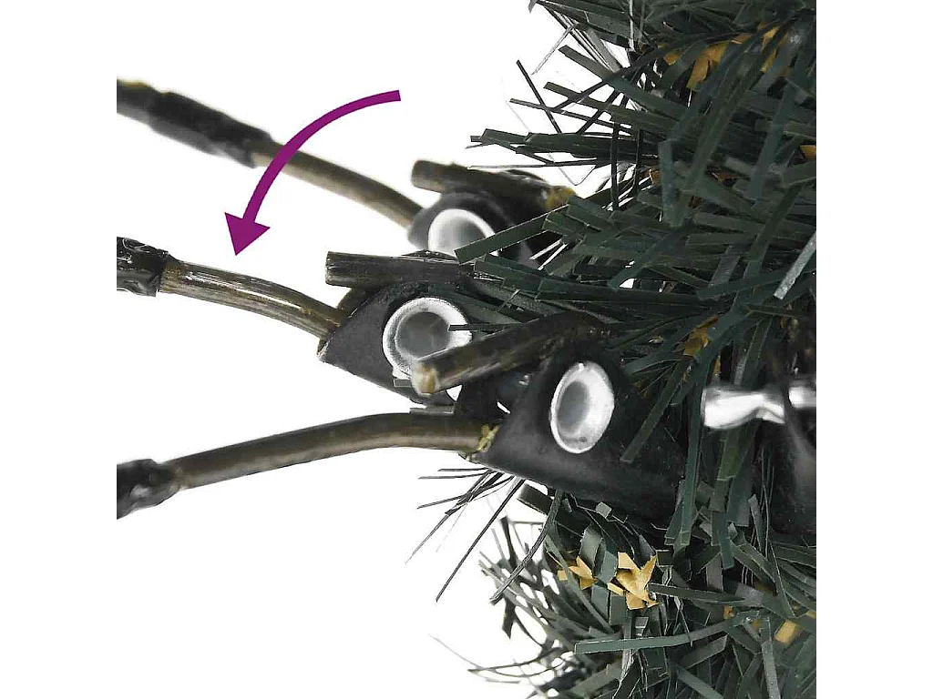Kunstkerstboom met standaard 180 cm PVC groen
