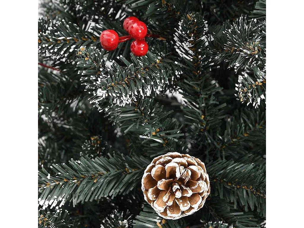 Kunstkerstboom met standaard 180 cm PVC groen