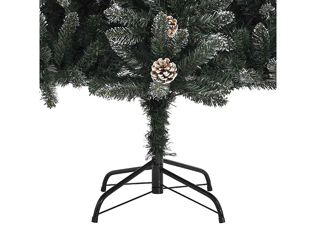 Kunstkerstboom met standaard 180 cm PVC groen