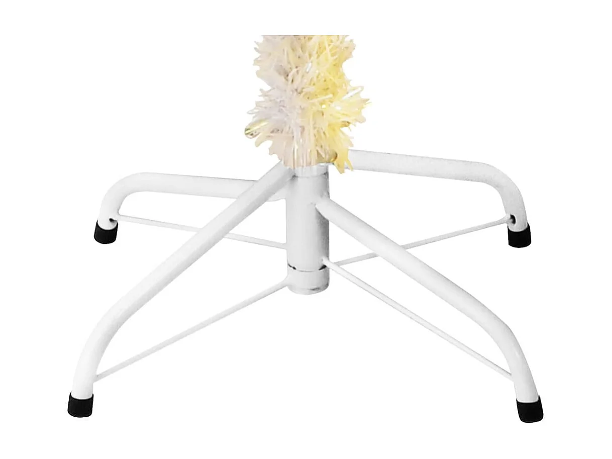 Árvore Natal artificial + pontas iridescentes 150 cm PVC branco