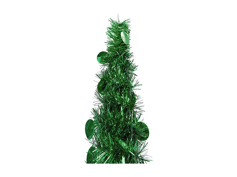 Sapin de Noël artificiel escamotable vert 120 cm PET