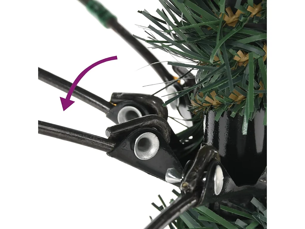 Künstlicher Weihnachtsbaum mit Ständer Grün 240 cm PVC