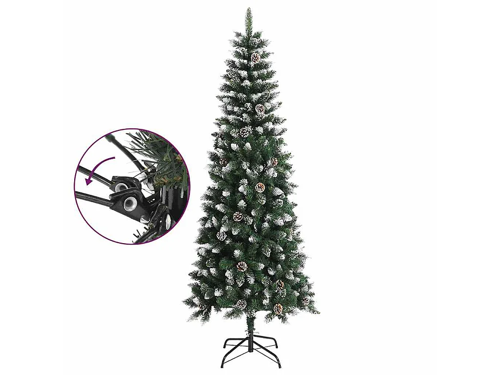 Árvore de Natal artificial com suporte 240 cm PVC verde