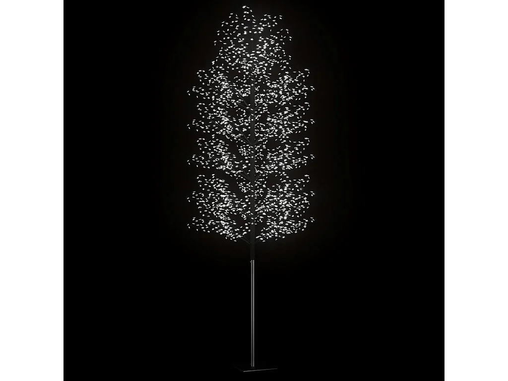 Sapin de Noël 2000 LED blanc froid Cerisier en fleurs 500 cm