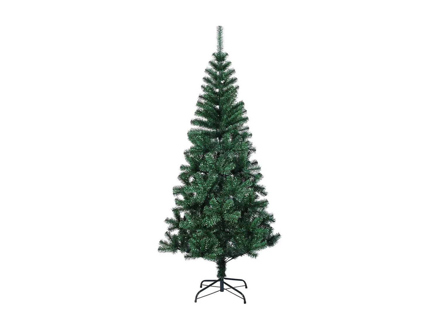 Künstlicher Weihnachtsbaum Schillernde Spitzen Grün 210 cm PVC