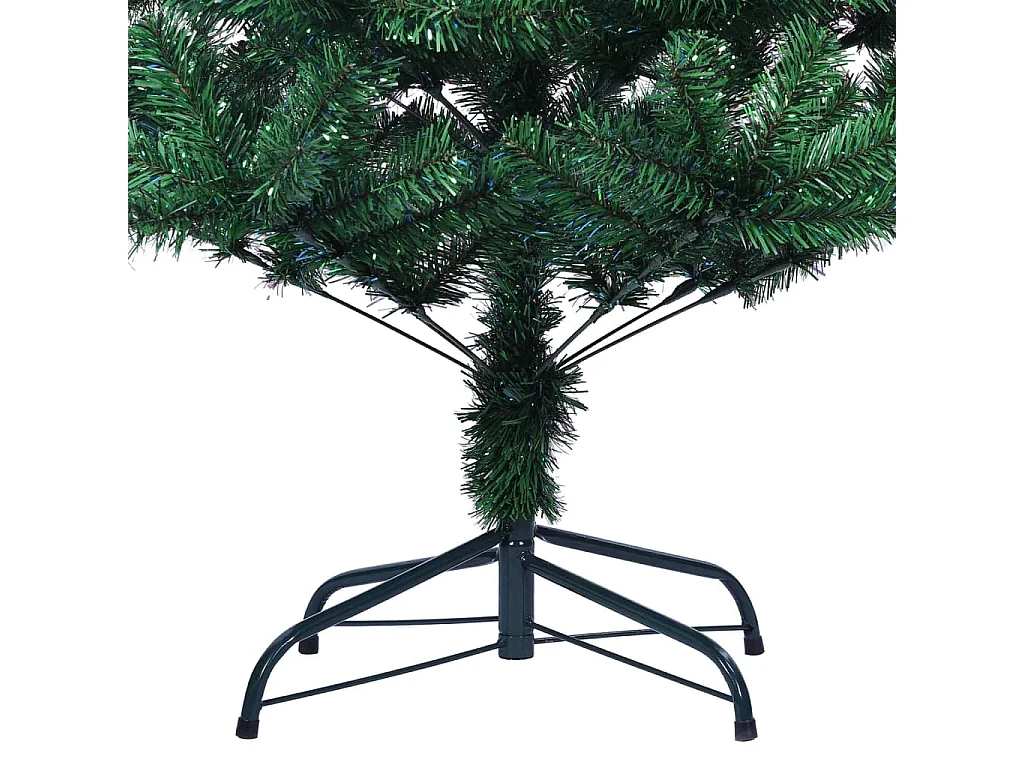 Künstlicher Weihnachtsbaum Schillernde Spitzen Grün 210 cm PVC