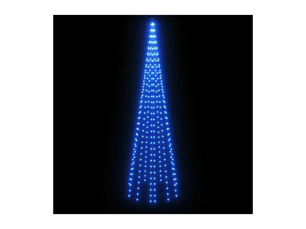 Albero di Natale Pennone Blu 310 LED 300 cm