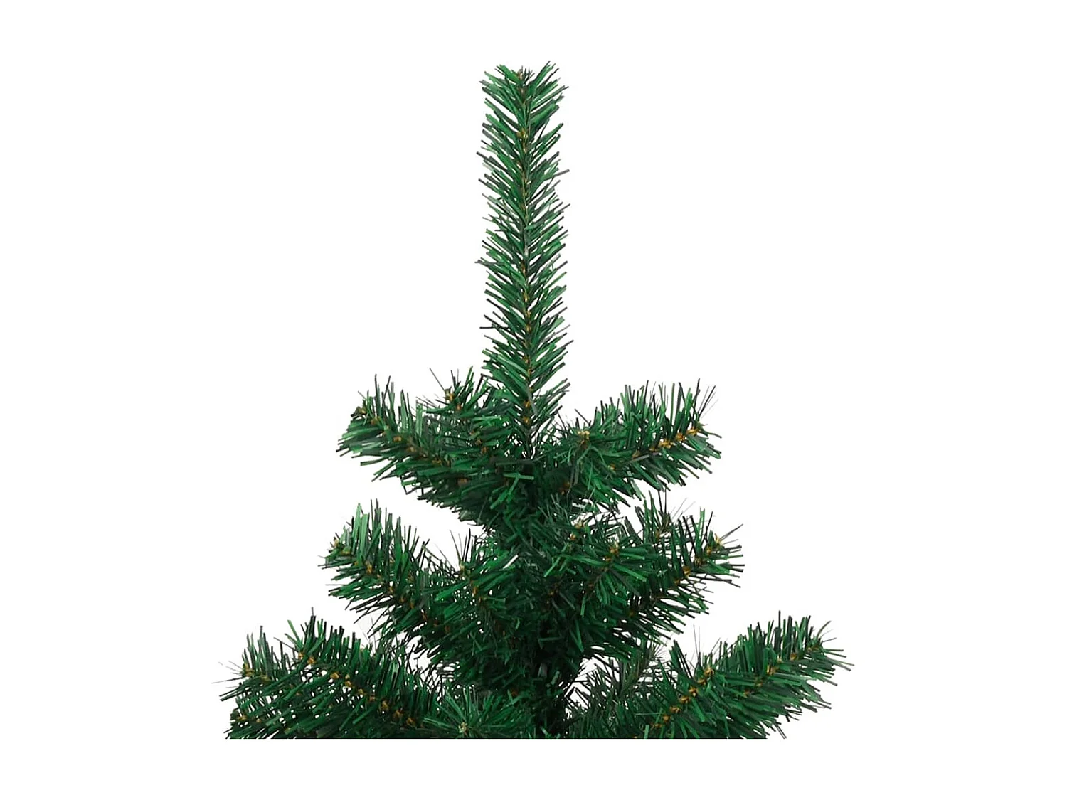 Arbre de Noël hélicoïdal pré-éclairé et support vert 150 cm PVC