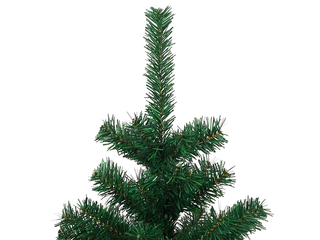 Kunstkerstboom met verlichting en standaard 150 cm PVC groen