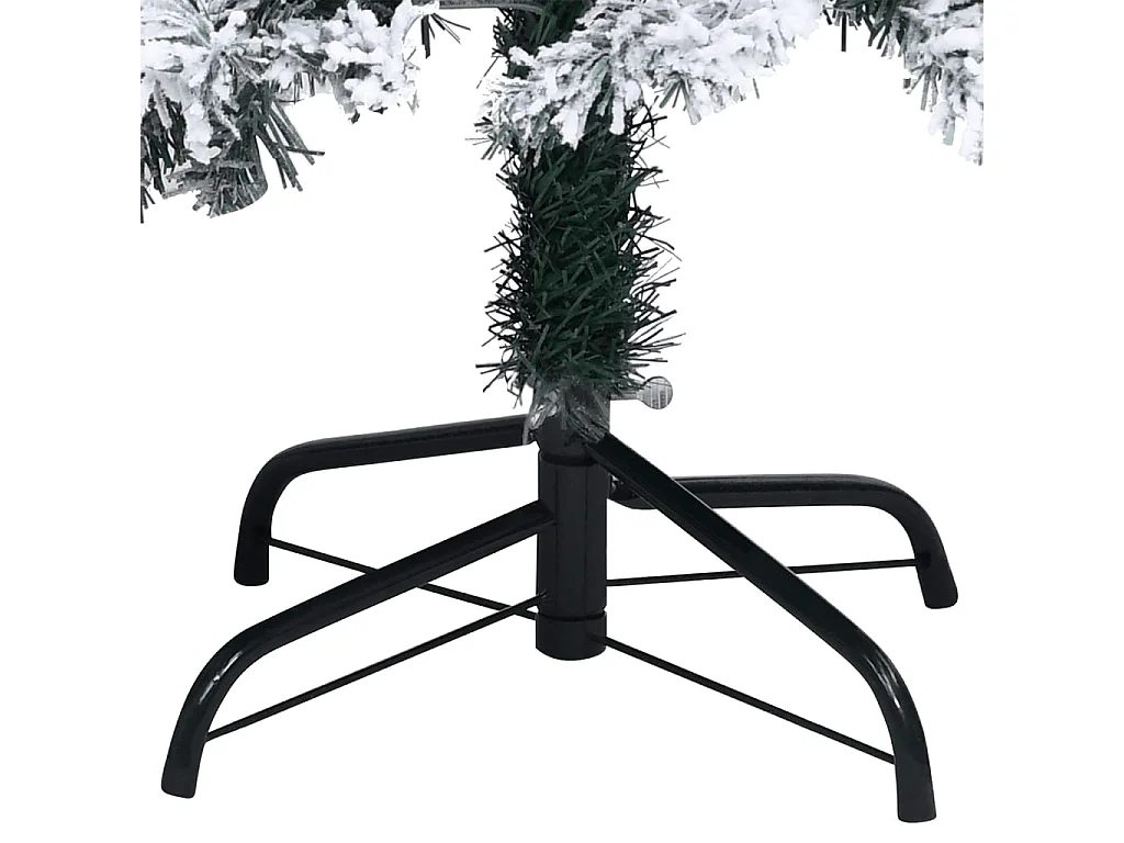 Sapin de Noël artificiel avec neige floquée vert 120 cm PVC