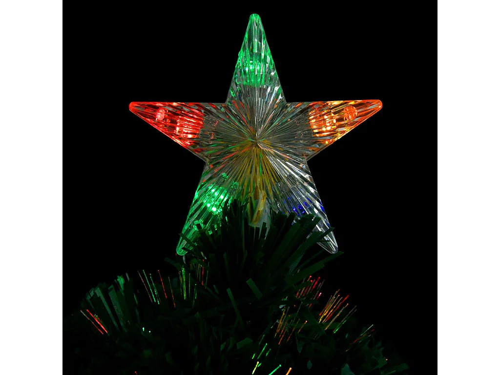 Arbre de Noël pré-éclairé avec support et LED 64 cm fibre optique