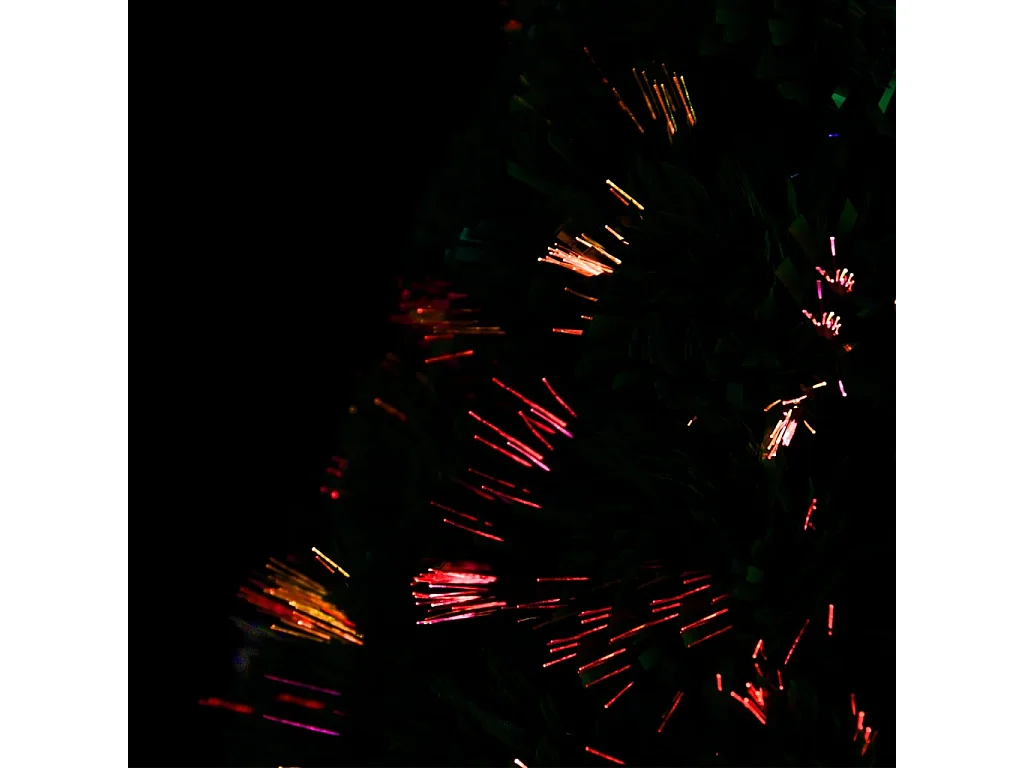 Arbre de Noël pré-éclairé avec support et LED 64 cm fibre optique