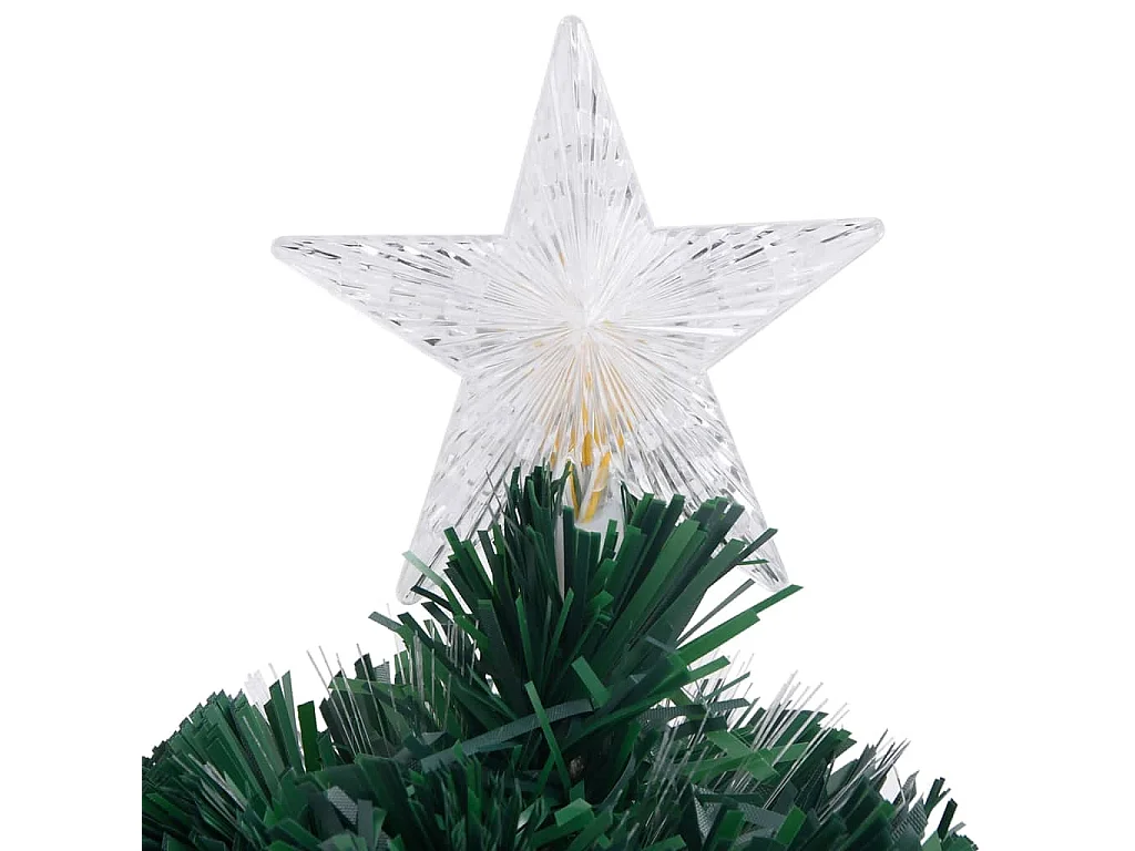 Arbre de Noël pré-éclairé avec support et LED 64 cm fibre optique