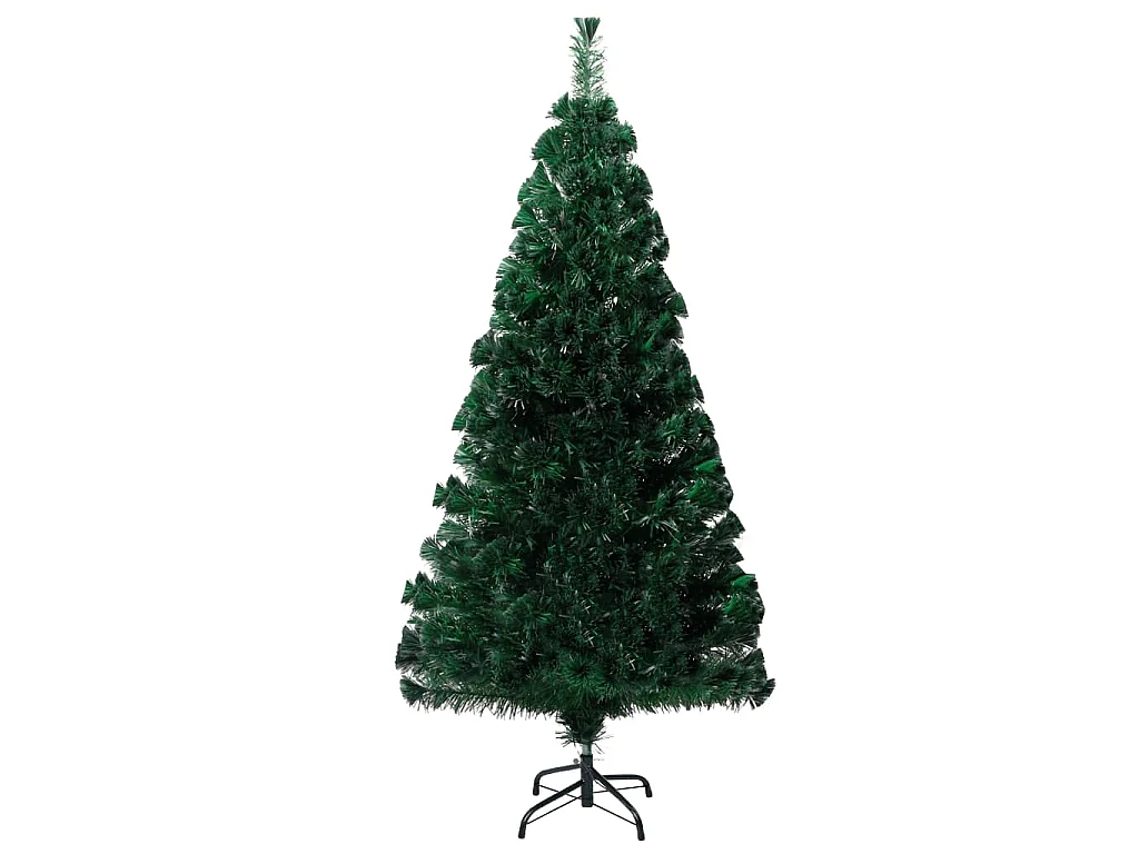 Albero Natale Artificiale con Supporto 120 cm in Fibra Ottica