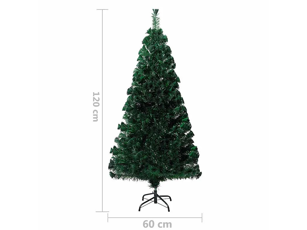 Kunstkerstboom met standaard 120 cm glasvezel groen