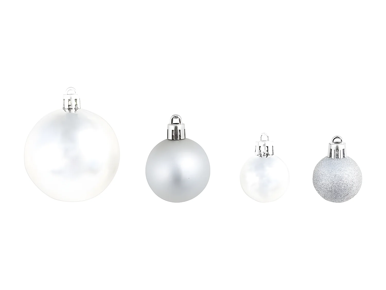 Kerstballen 100 st zilverkleurig/goudkleurig
