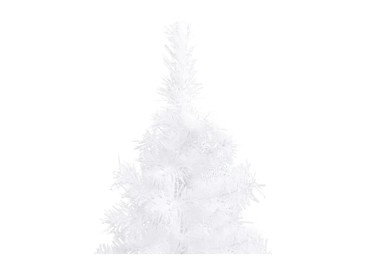 Sapin de Noël artificiel d'angle Blanc 240 cm PVC
