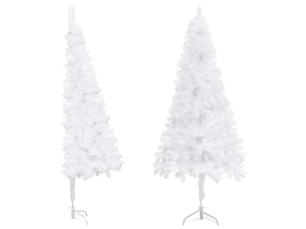 Kunstkerstboom hoek 240 cm PVC wit