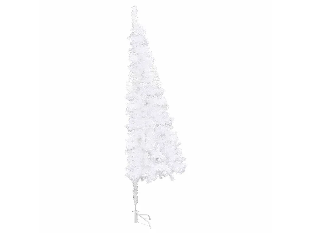 Kunstkerstboom hoek 240 cm PVC wit