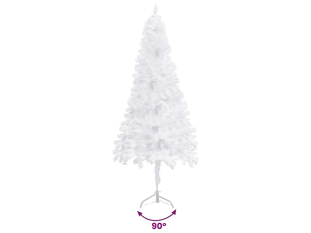 Kunstkerstboom hoek 240 cm PVC wit