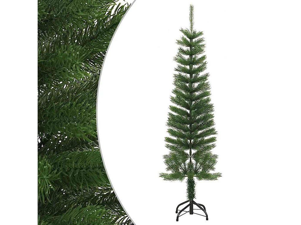 Kunstkerstboom met standaard smal 150 cm PE