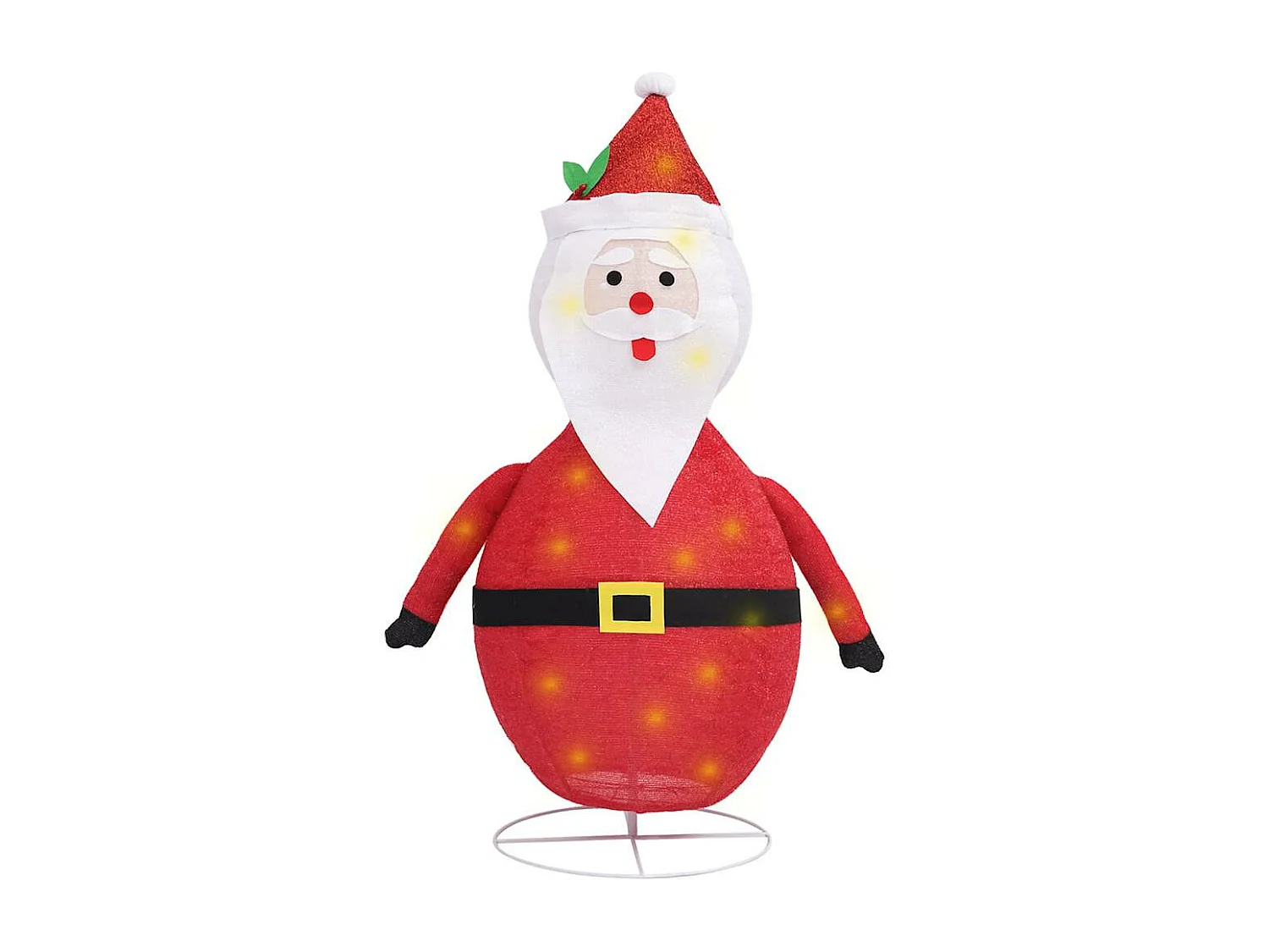 Décoration de Noël Figurine Père Noël LED Tissu de luxe 60 cm