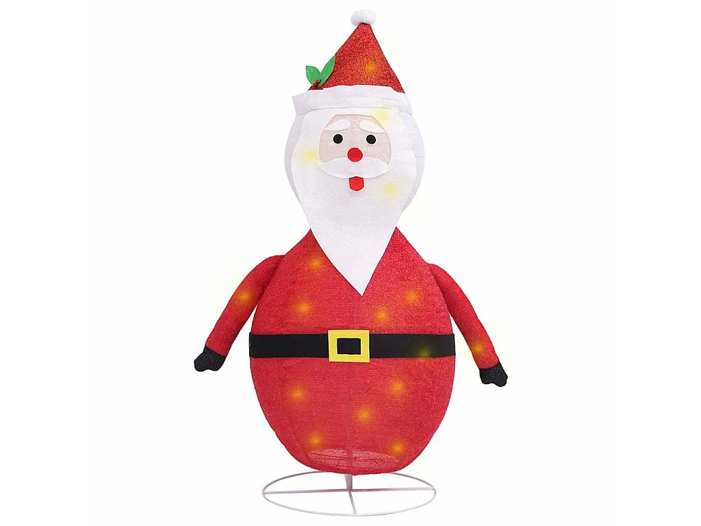 Pai Natal decorativo com luz LED tecido de luxo 60 cm