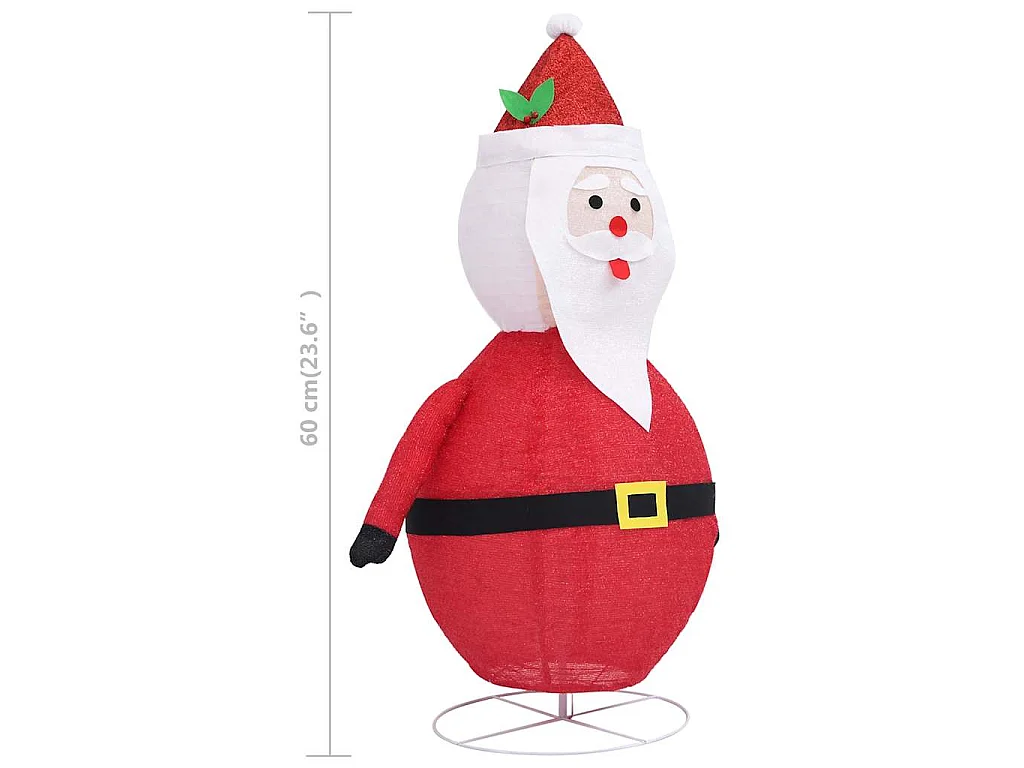 Pai Natal decorativo com luz LED tecido de luxo 60 cm