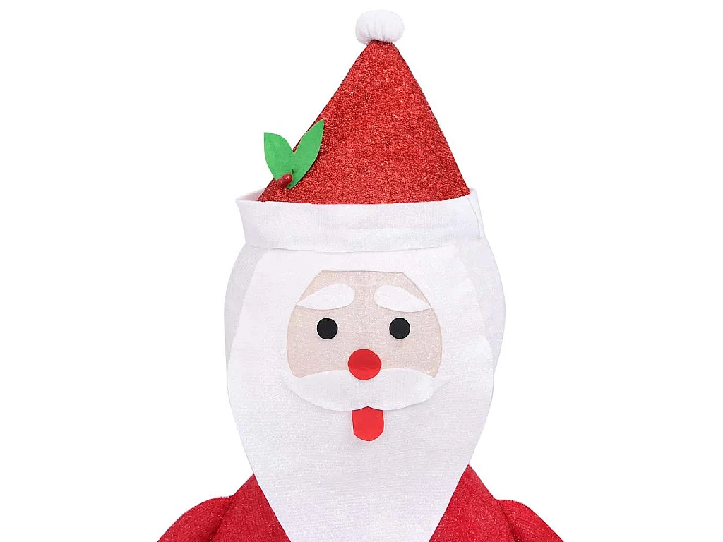 Pai Natal decorativo com luz LED tecido de luxo 60 cm