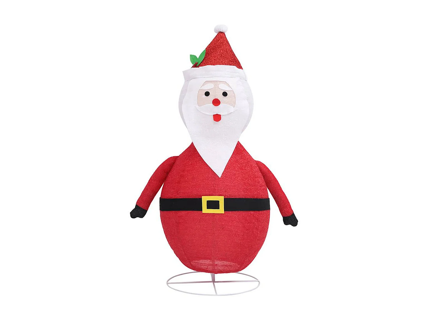 Weihnachtsdeko Weihnachtsmann LED Luxus-Stoff 120 cm