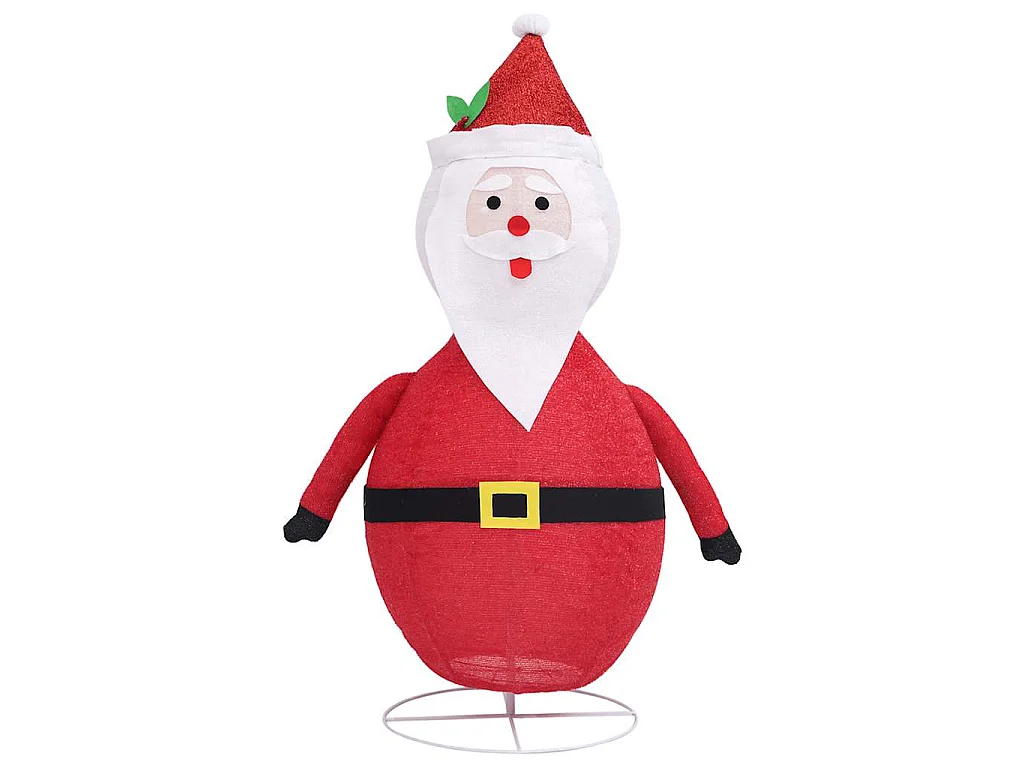 Papá Noel de Navidad decorativo con LED tela lujosa 120 cm