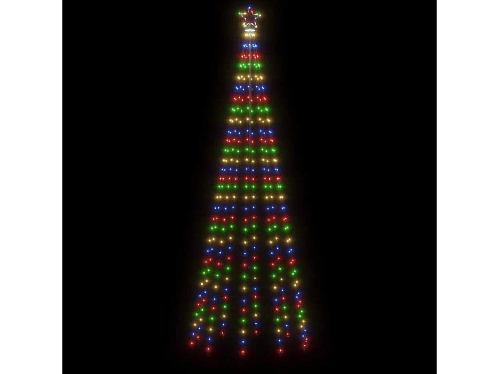 Albero di Natale con Puntale Colorato 310 LED 300 cm