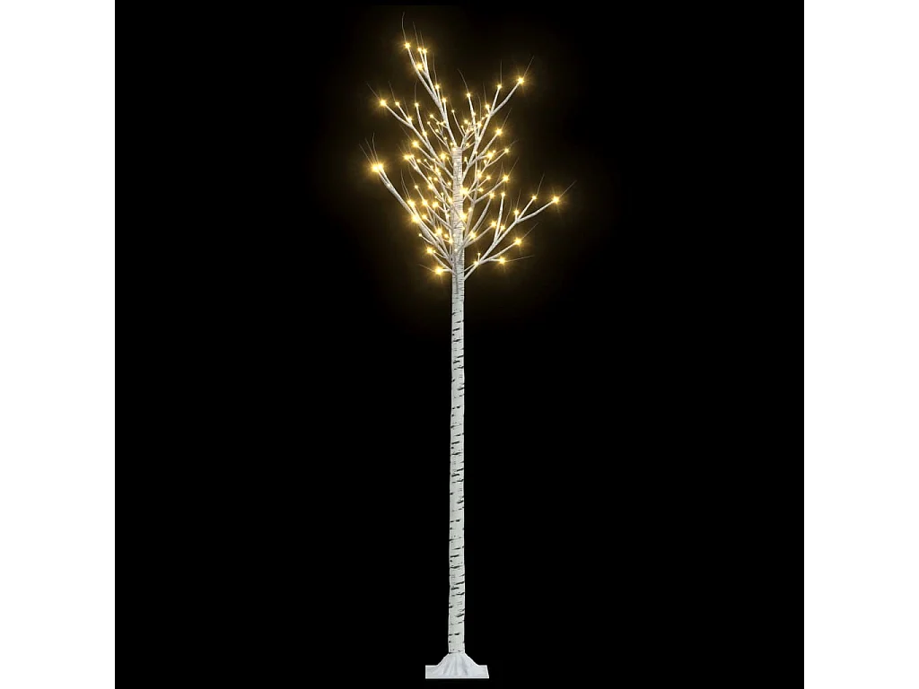 Árvore de Natal 200 LEDs salgueiro int./ext. 2,2m branco quente