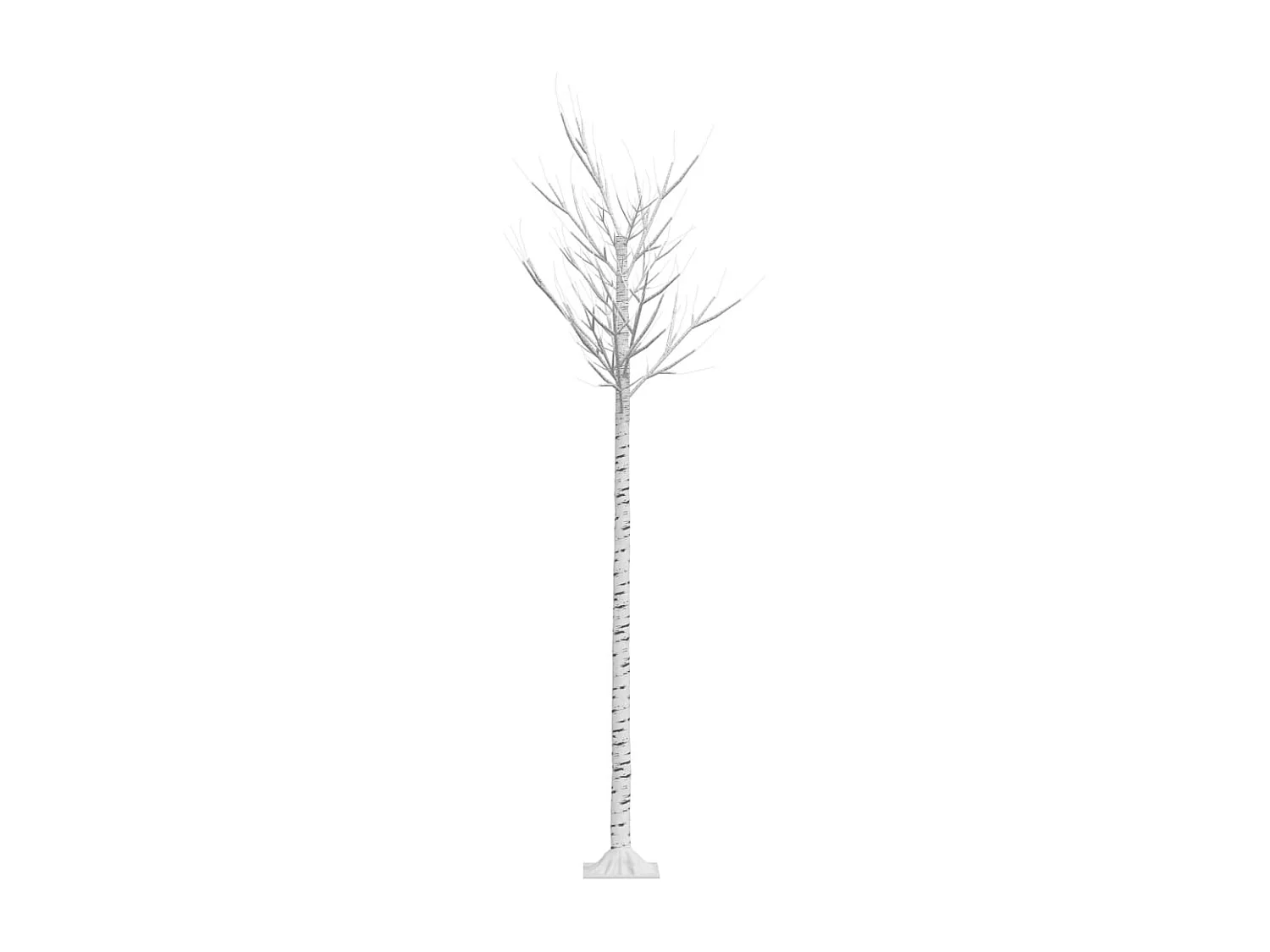 Árvore de Natal 200 LEDs salgueiro int./ext. 2,2m branco quente