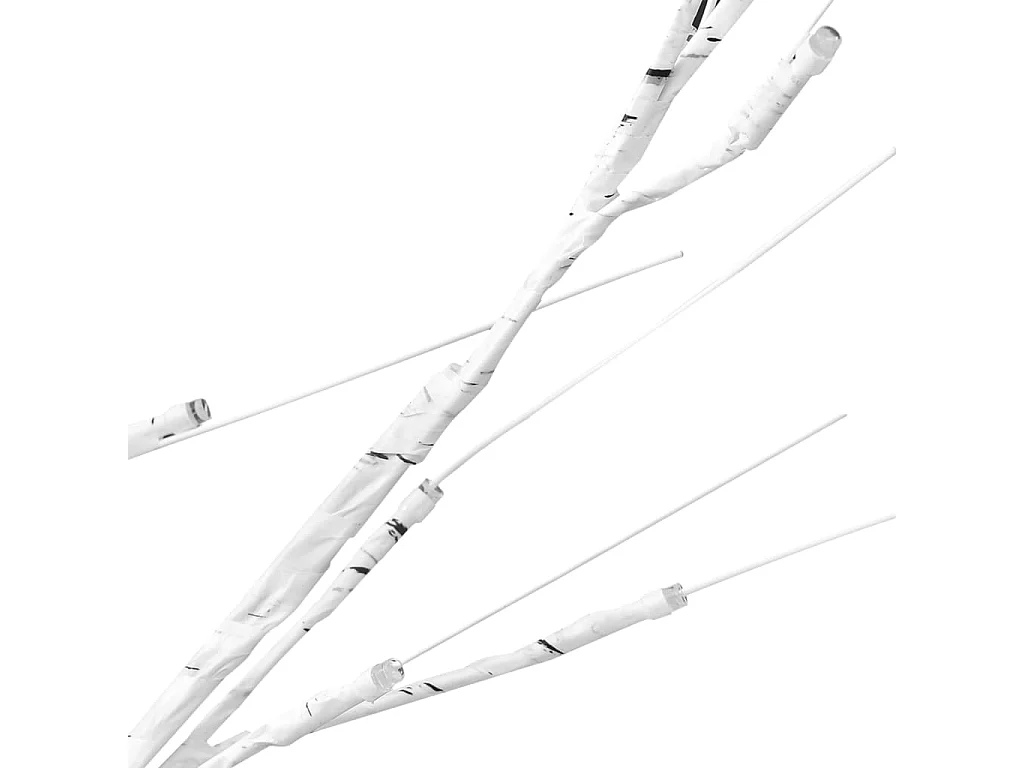 Árvore de Natal 200 LEDs salgueiro int./ext. 2,2m branco quente
