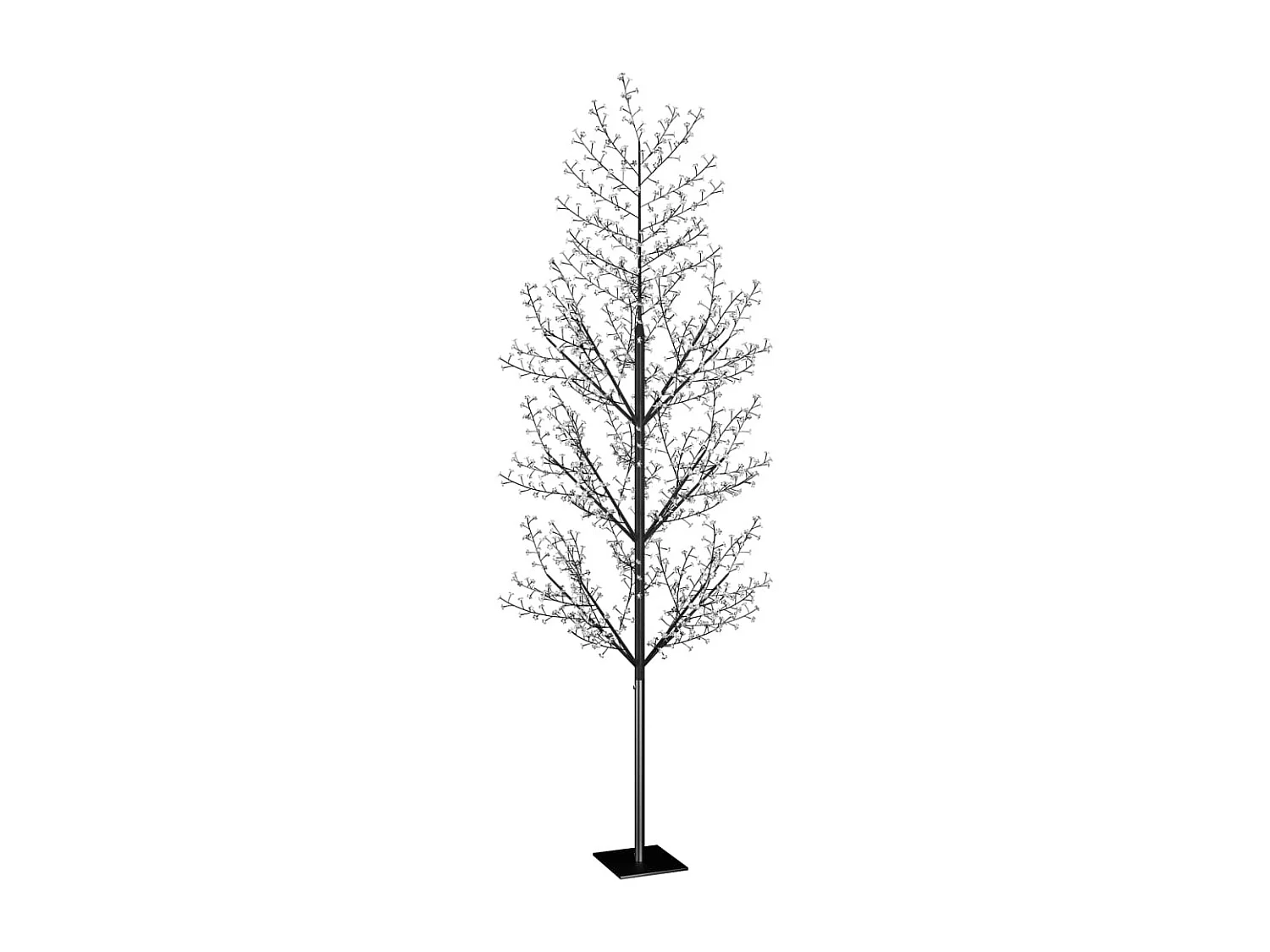 Árbol de Navidad 1200 LED luz azul fría flores de cerezo 400 cm
