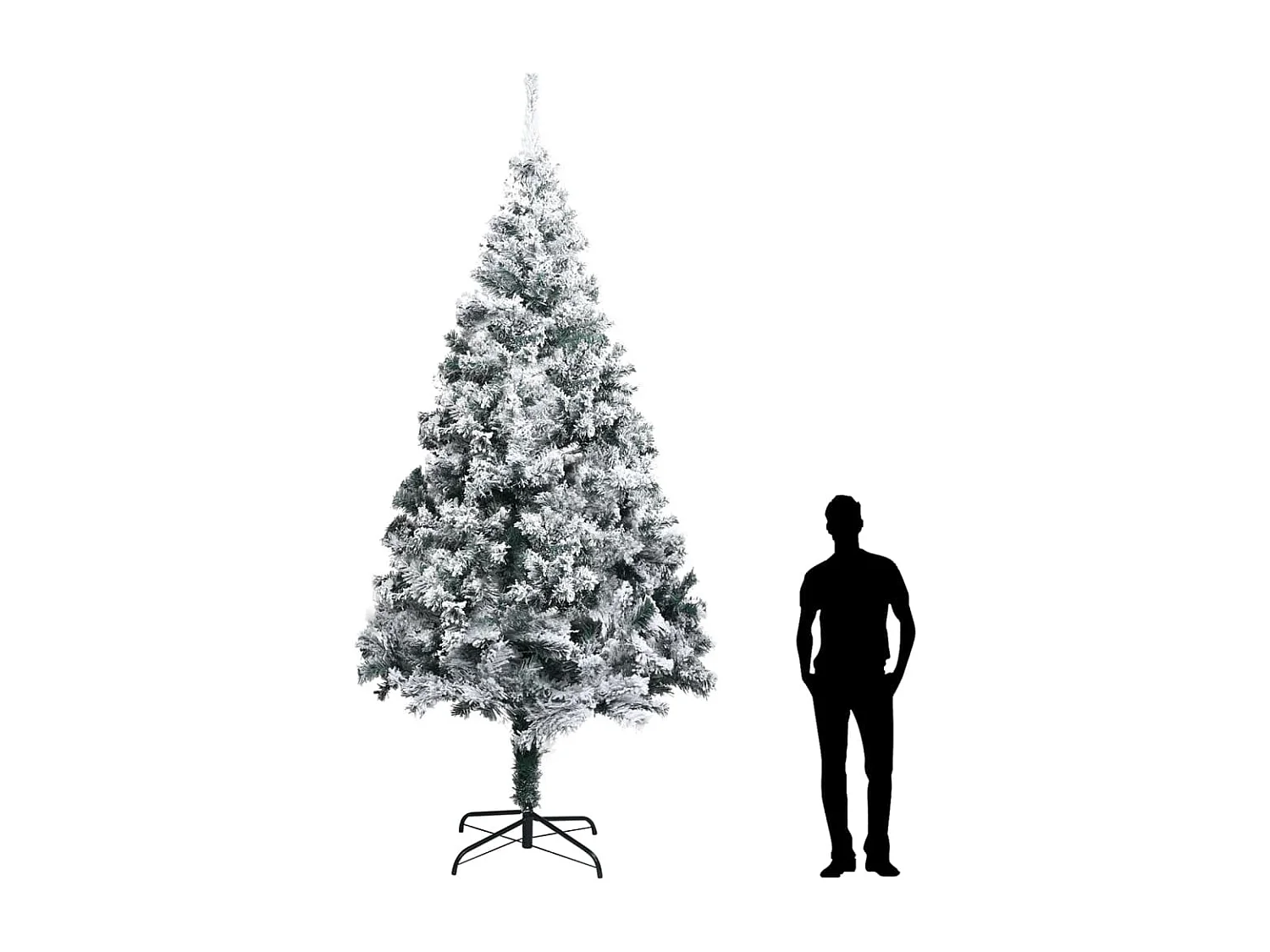 Künstlicher Weihnachtsbaum Beschneit Grün 400 cm PVC